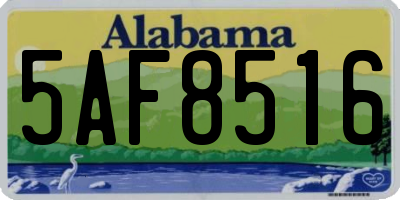 AL license plate 5AF8516