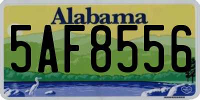 AL license plate 5AF8556