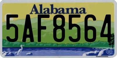 AL license plate 5AF8564