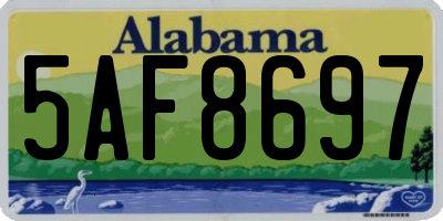 AL license plate 5AF8697