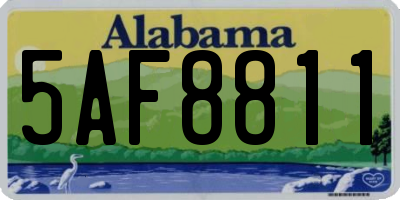 AL license plate 5AF8811