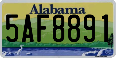 AL license plate 5AF8891