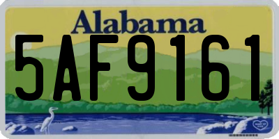 AL license plate 5AF9161