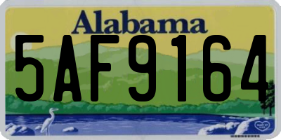 AL license plate 5AF9164