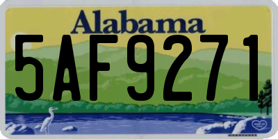 AL license plate 5AF9271