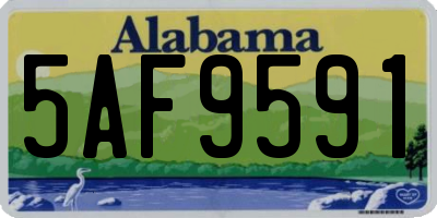 AL license plate 5AF9591