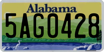 AL license plate 5AG0428