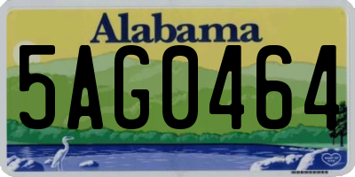 AL license plate 5AG0464