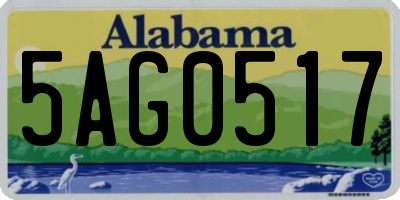 AL license plate 5AG0517