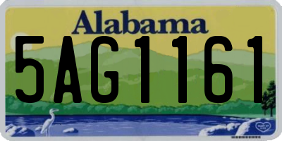 AL license plate 5AG1161