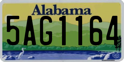 AL license plate 5AG1164