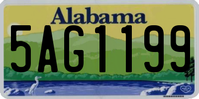 AL license plate 5AG1199