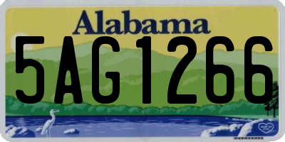 AL license plate 5AG1266