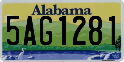 AL license plate 5AG1281