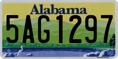 AL license plate 5AG1297