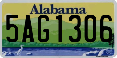 AL license plate 5AG1306