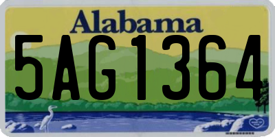 AL license plate 5AG1364