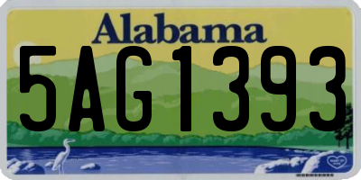 AL license plate 5AG1393