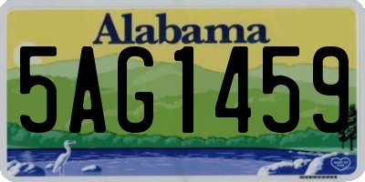 AL license plate 5AG1459