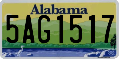 AL license plate 5AG1517