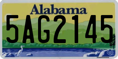 AL license plate 5AG2145