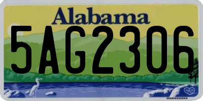 AL license plate 5AG2306