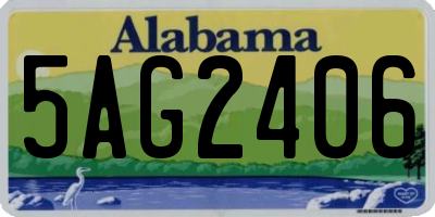 AL license plate 5AG2406