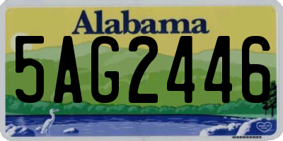 AL license plate 5AG2446
