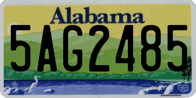 AL license plate 5AG2485