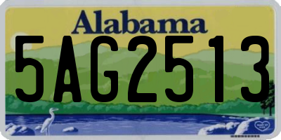 AL license plate 5AG2513