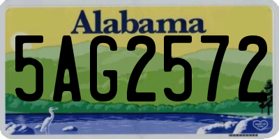 AL license plate 5AG2572