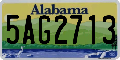 AL license plate 5AG2713