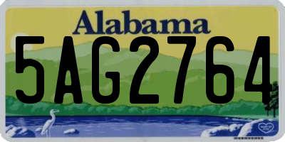 AL license plate 5AG2764