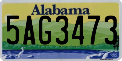 AL license plate 5AG3473