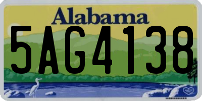 AL license plate 5AG4138