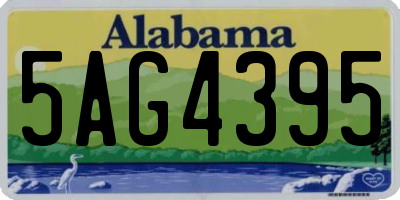 AL license plate 5AG4395
