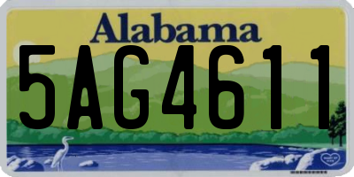 AL license plate 5AG4611