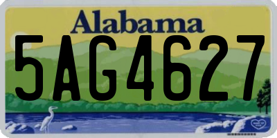 AL license plate 5AG4627