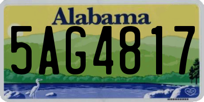 AL license plate 5AG4817