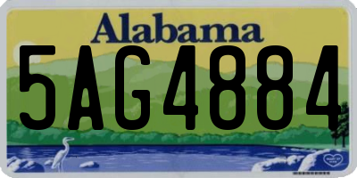 AL license plate 5AG4884