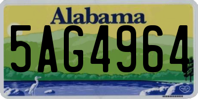 AL license plate 5AG4964