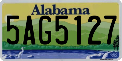 AL license plate 5AG5127