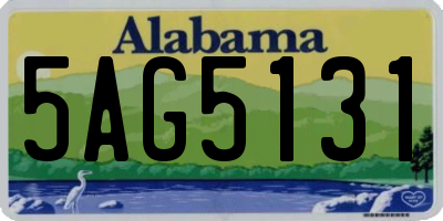 AL license plate 5AG5131
