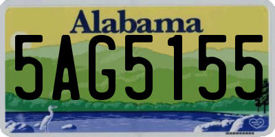 AL license plate 5AG5155