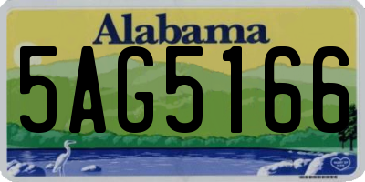 AL license plate 5AG5166