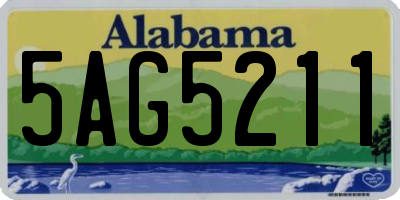 AL license plate 5AG5211
