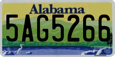 AL license plate 5AG5266