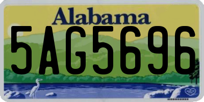 AL license plate 5AG5696