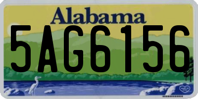 AL license plate 5AG6156
