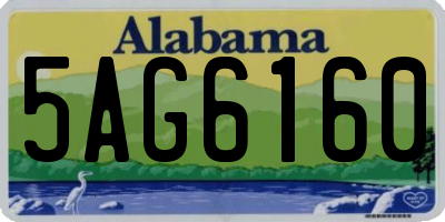 AL license plate 5AG6160